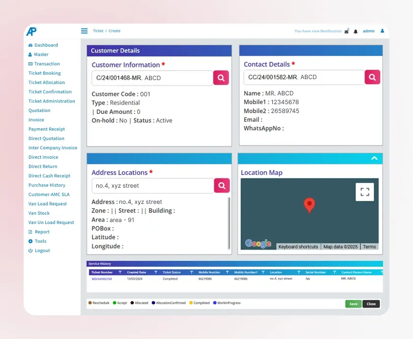 TracPro Service Management